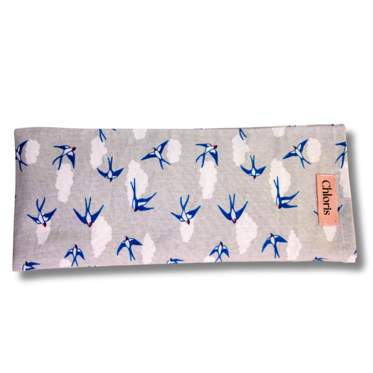 Swallow Skies Gray Pillow